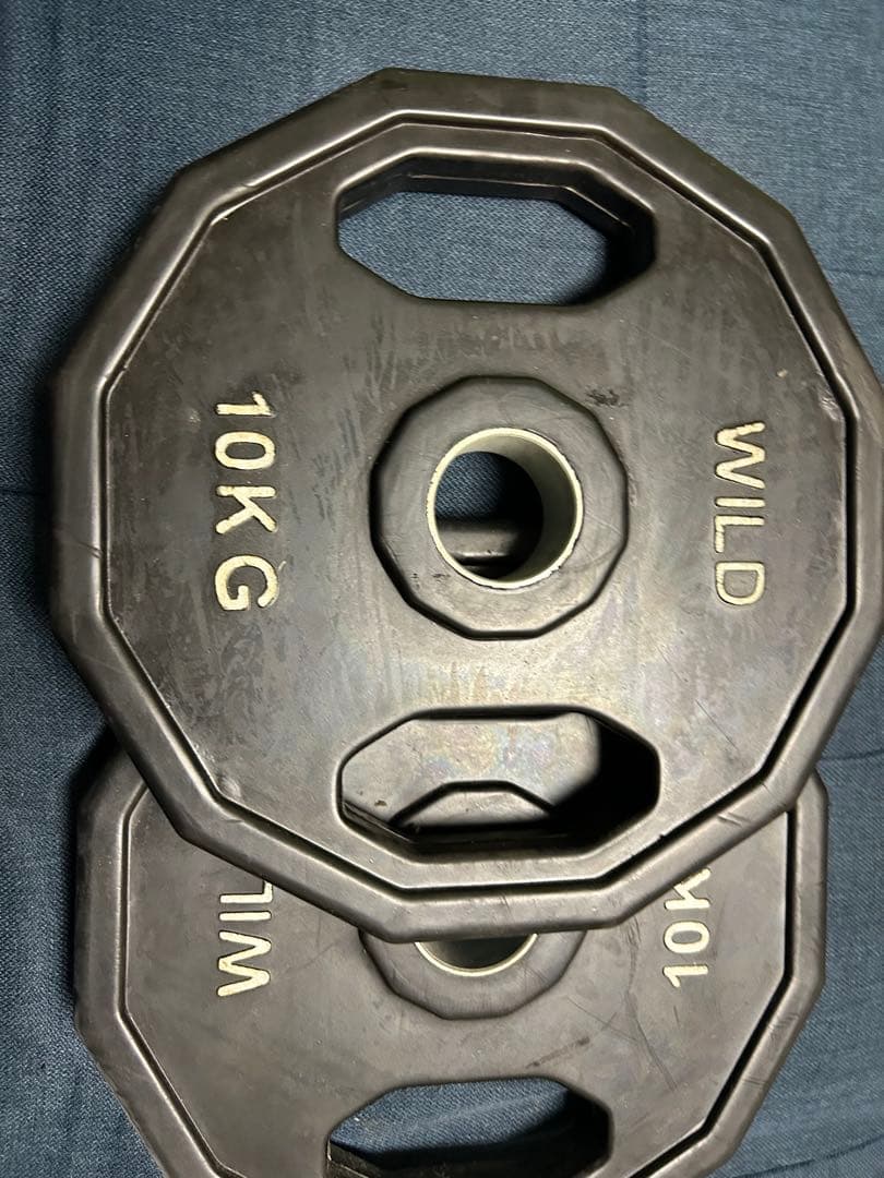 バーベルプレート10kg×2枚（計20lg）オリンピックシャフト用穴径50mm