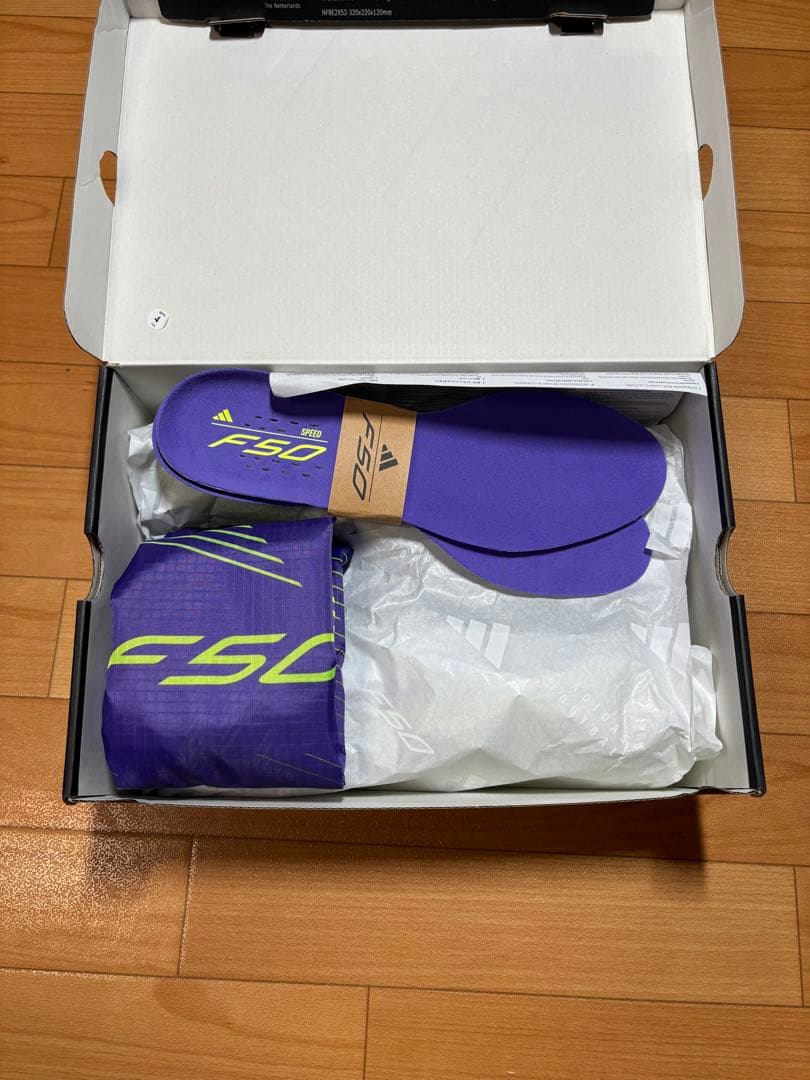 adidas F50 サッカーシューズ 紫/緑