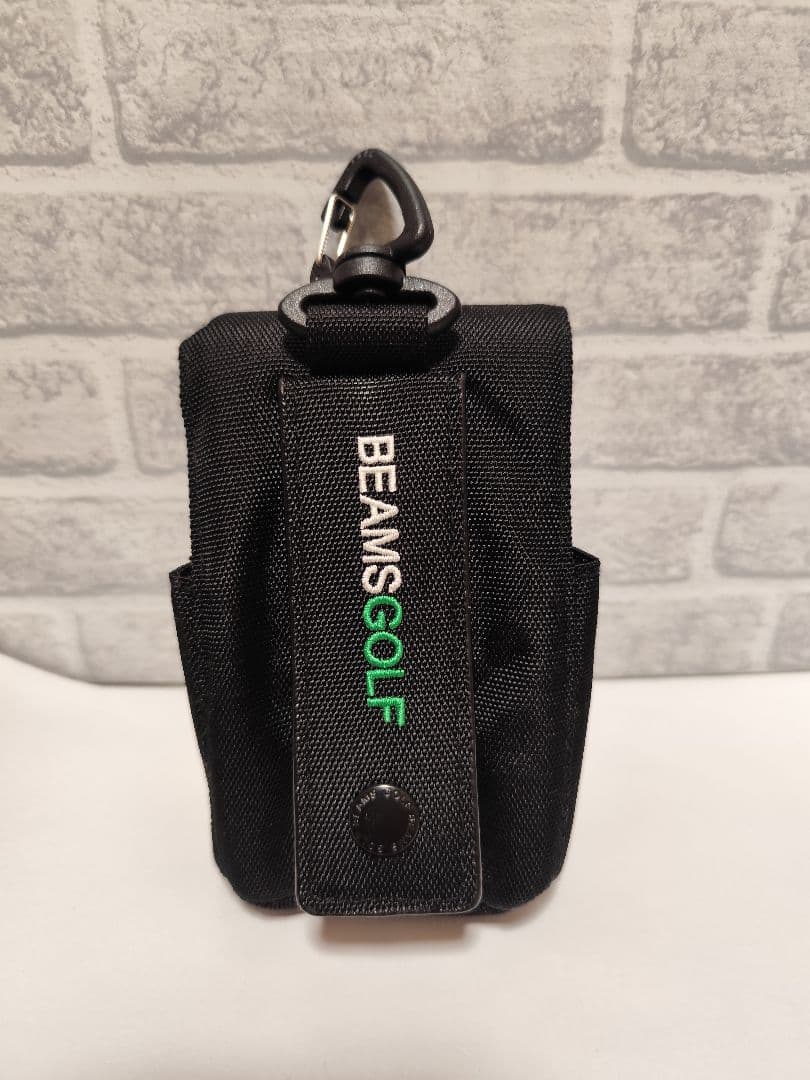 【最終価格】BEAMS GOLF 計測器 ホルダー ブラックポーチ フック付き
