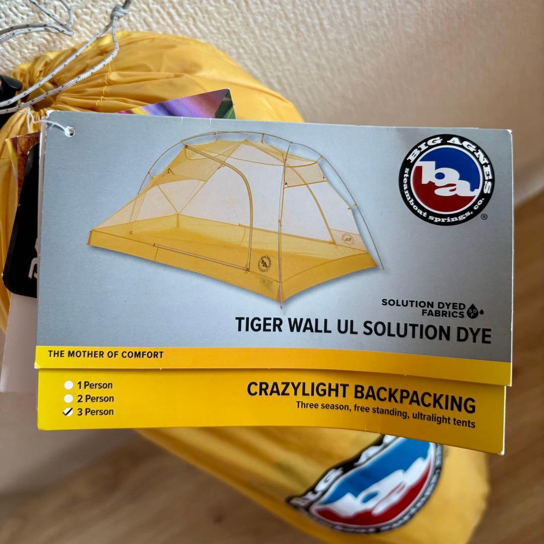 テント・タープ Big Agnes Tiger Wall UL3 Solution Dye