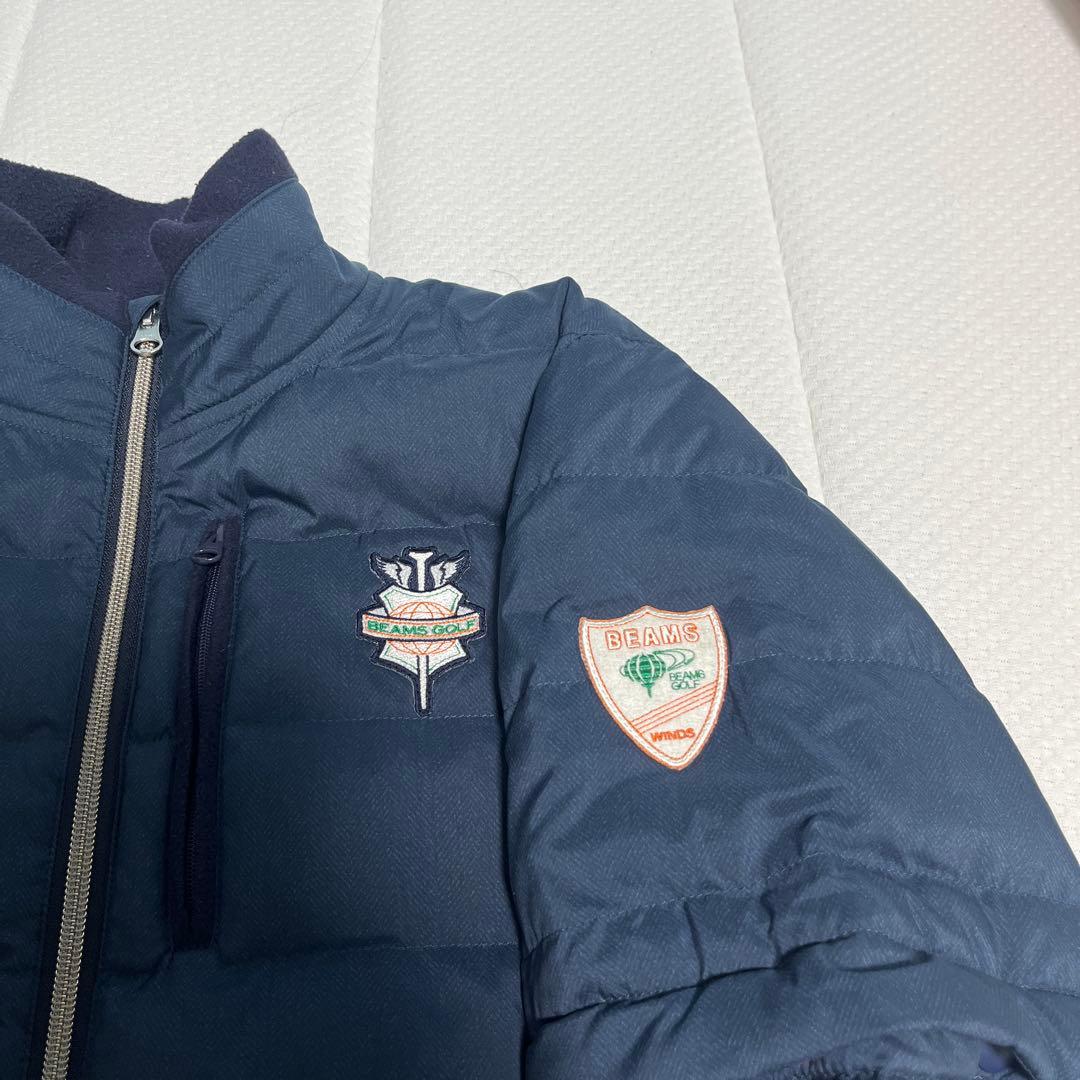 BEAMS GOLF ネイビー ダウンジャケット Sサイズ