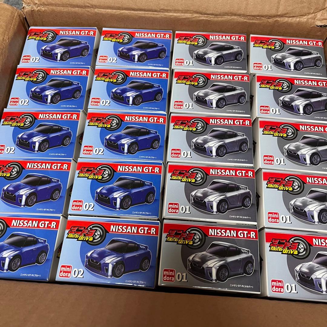 未使用 日産 NISSAN ミニドラ プルバックカー 全6種×10個 まとめ