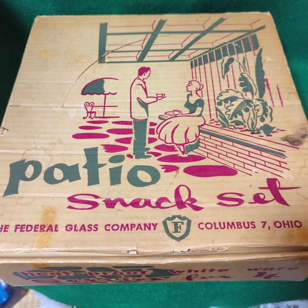 Federal Glass フェデラル スナックセット8ピースセット ビンテージ