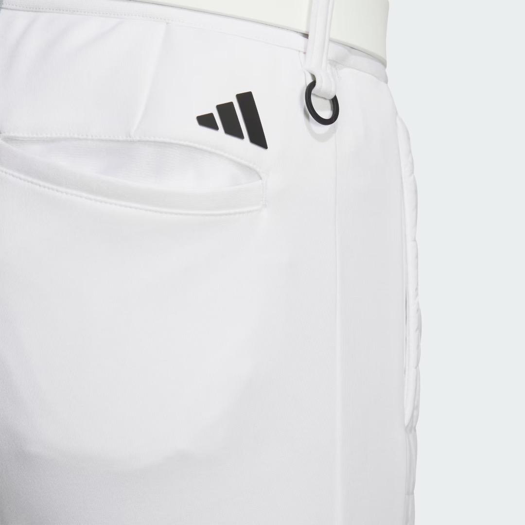 【S】定価37,400円 アディダスゴルフ 保温 中綿 キルト セットアップ 白