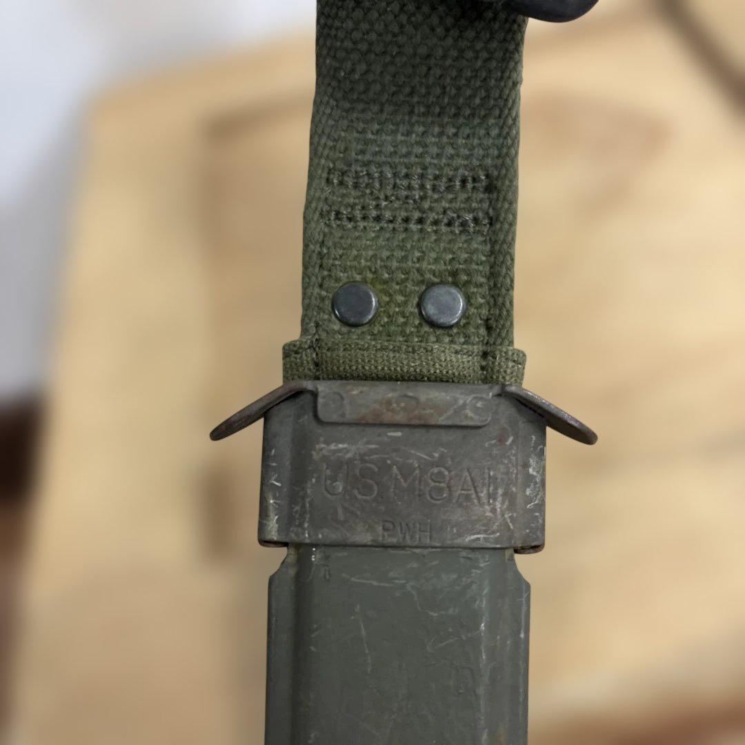 米軍　実物　ナム戦　US M8A1 PWH製　銃剣　BAYONETシース　③