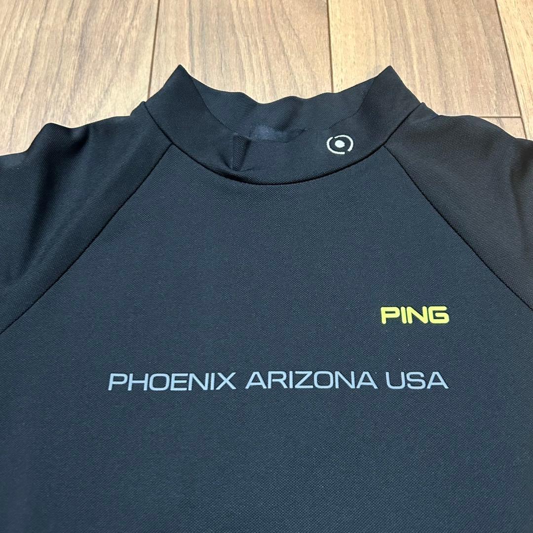PING モックネック　半袖　スカート　セットアップ　サイズM ブラック　春夏