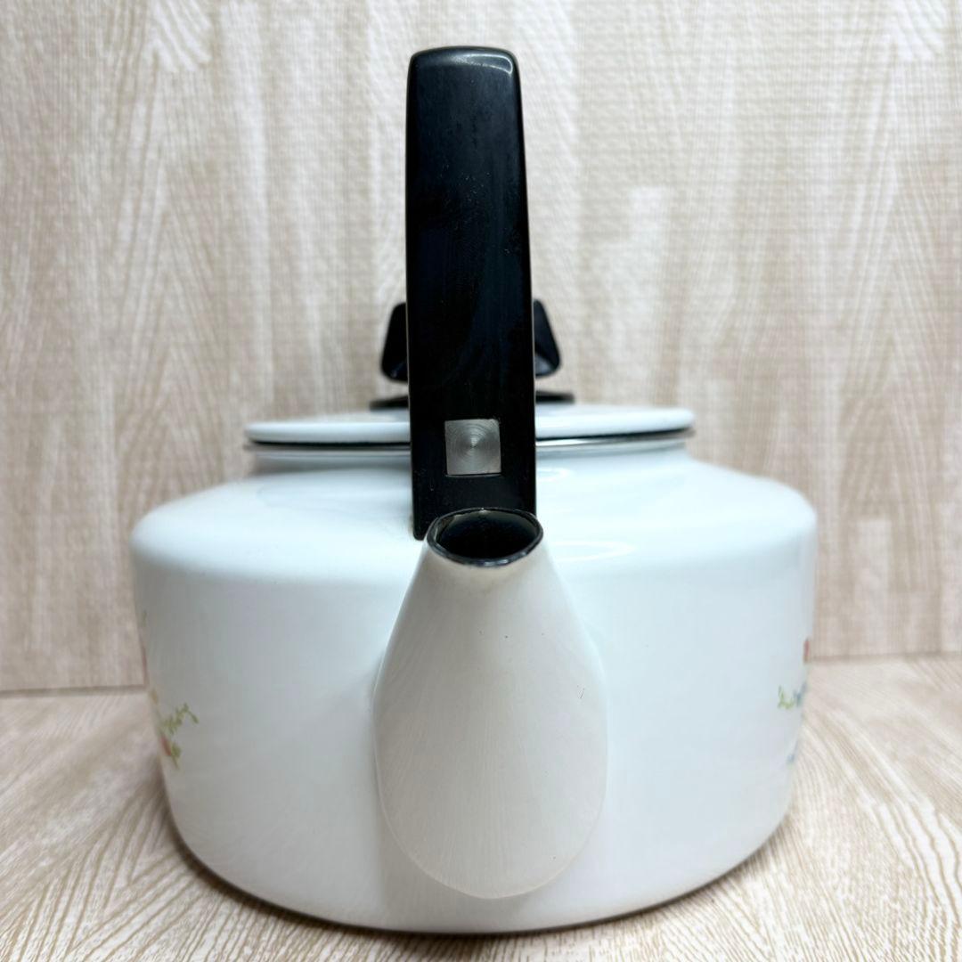 象印エナトップ ホーローケトル 2L やかん 昭和レトロ キッチン アンティーク