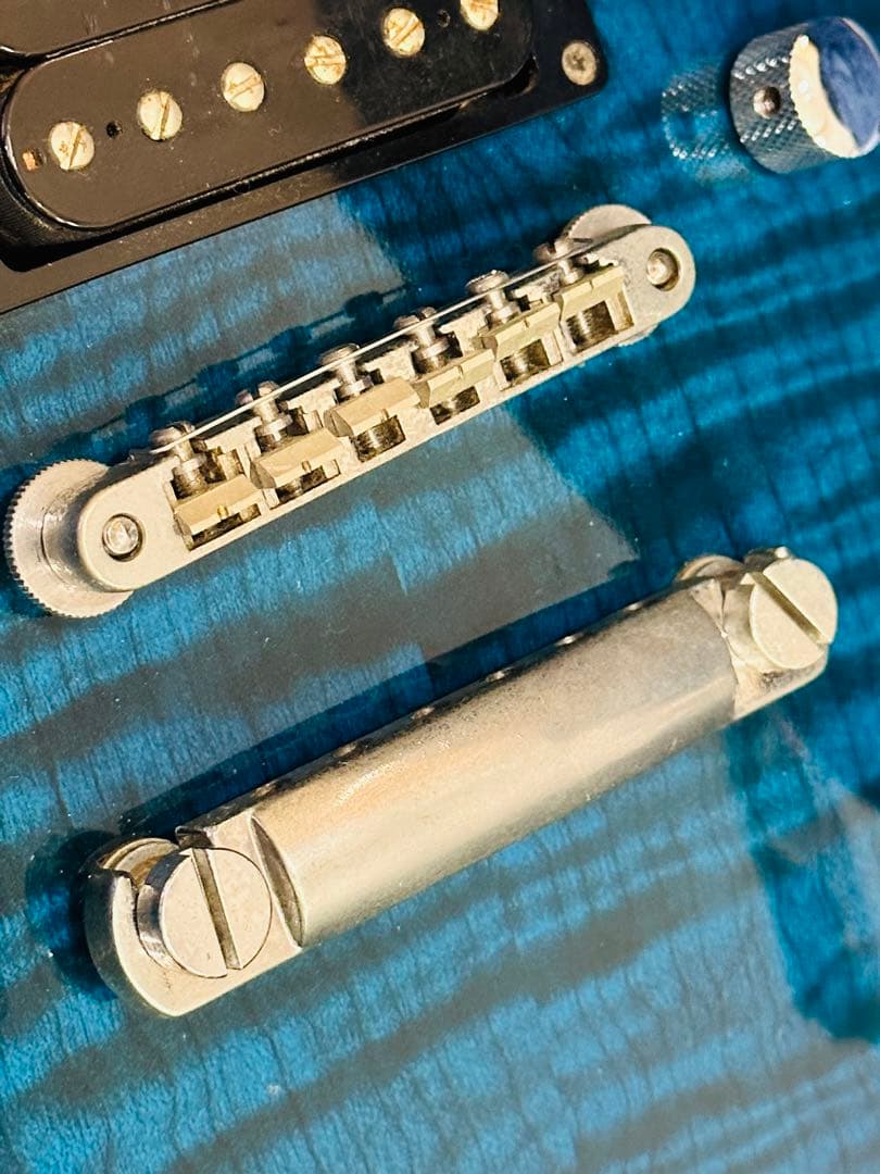 【希少品ギター】フェルナンデス　APG -55S Blue 青虎目