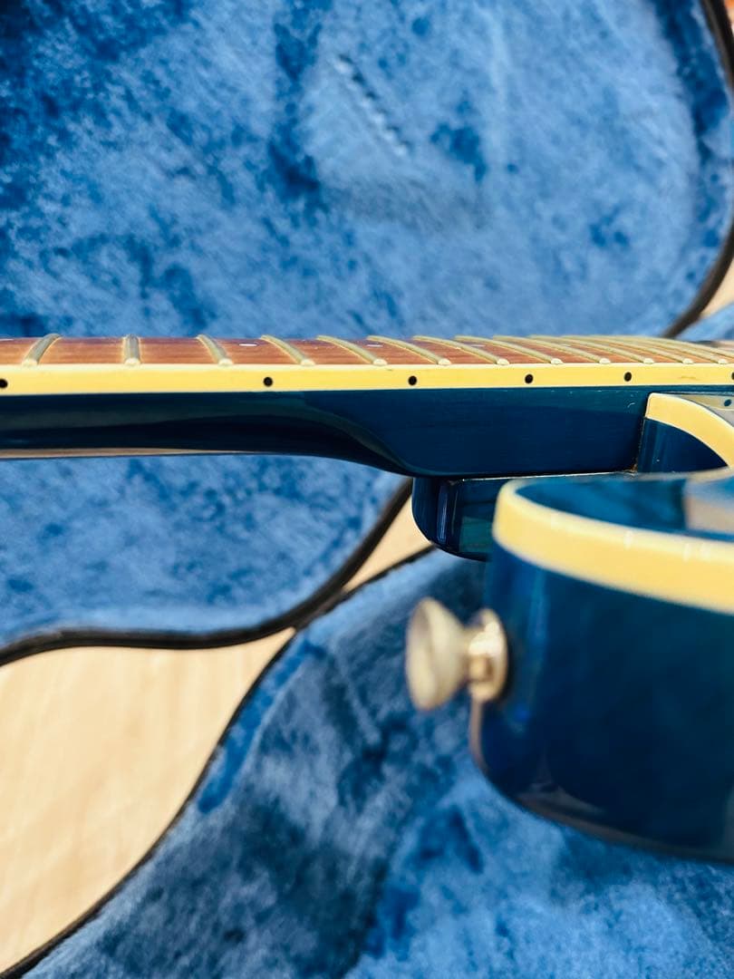 【希少品ギター】フェルナンデス　APG -55S Blue 青虎目