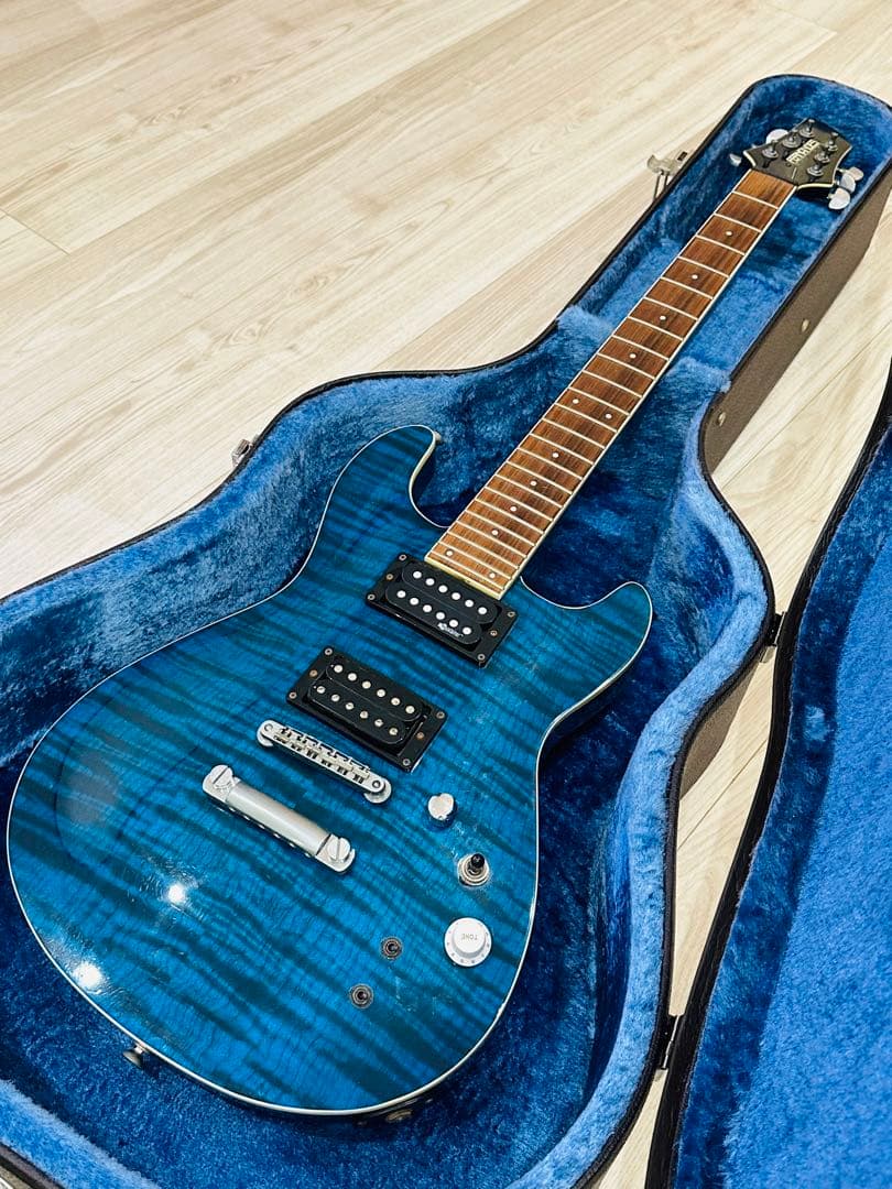 【希少品ギター】フェルナンデス　APG -55S Blue 青虎目
