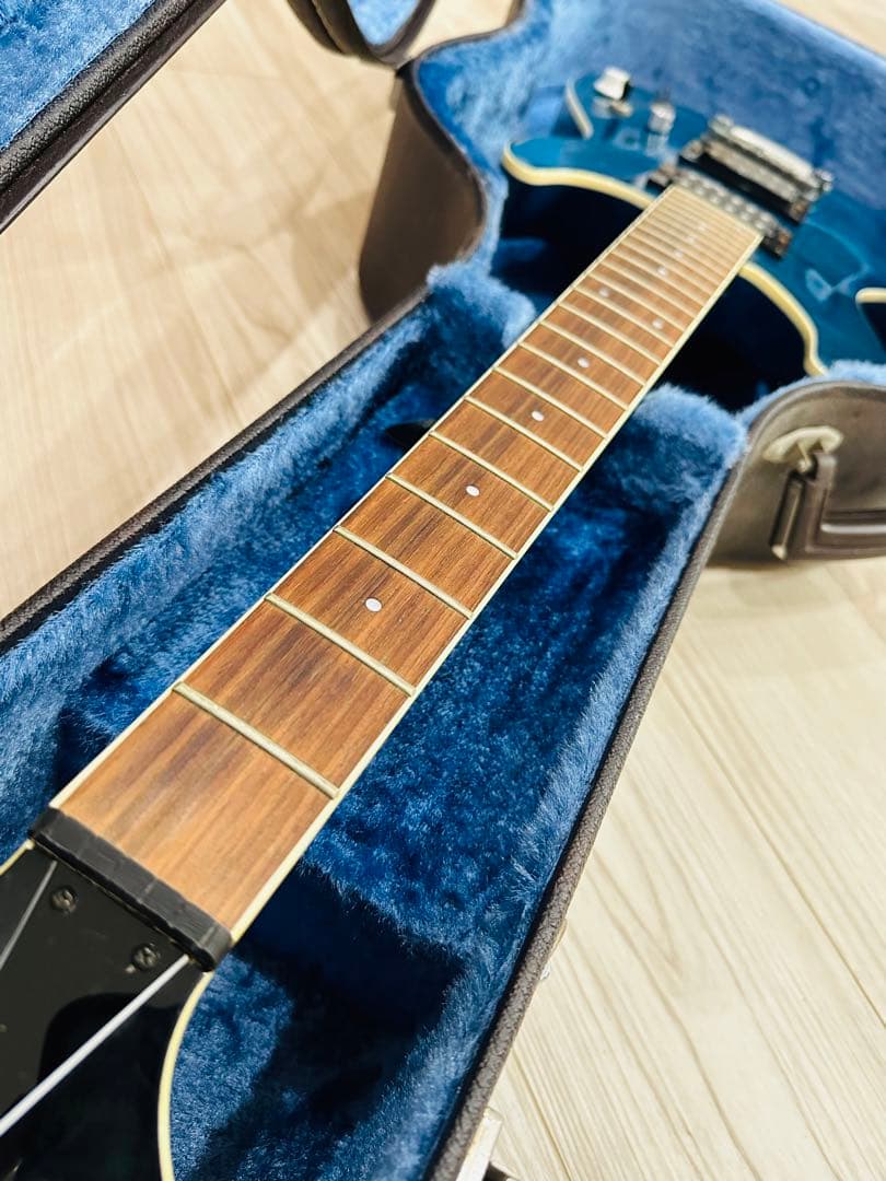 【希少品ギター】フェルナンデス　APG -55S Blue 青虎目