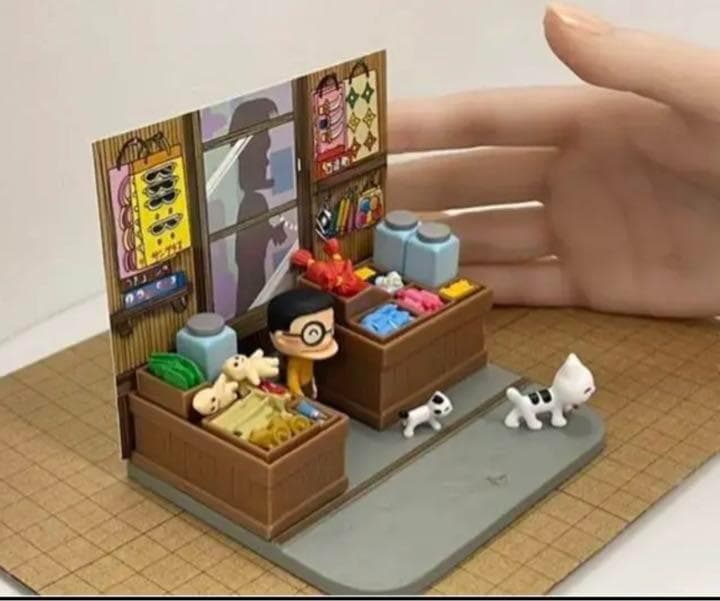 ミニチュア★リーメントに★駄菓子屋★完成品★ドールハウス★シルバニアに