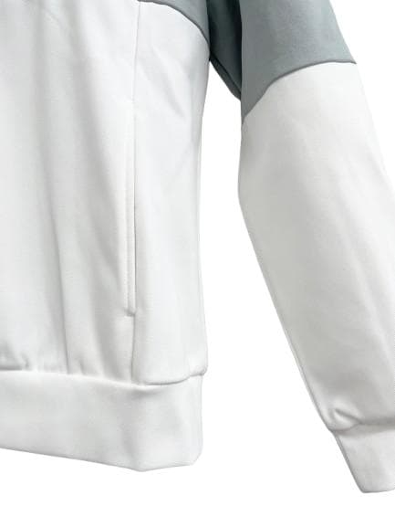 フットジョイ FootJoy ハーフジップフーディー ライトグレー/ホワイト S