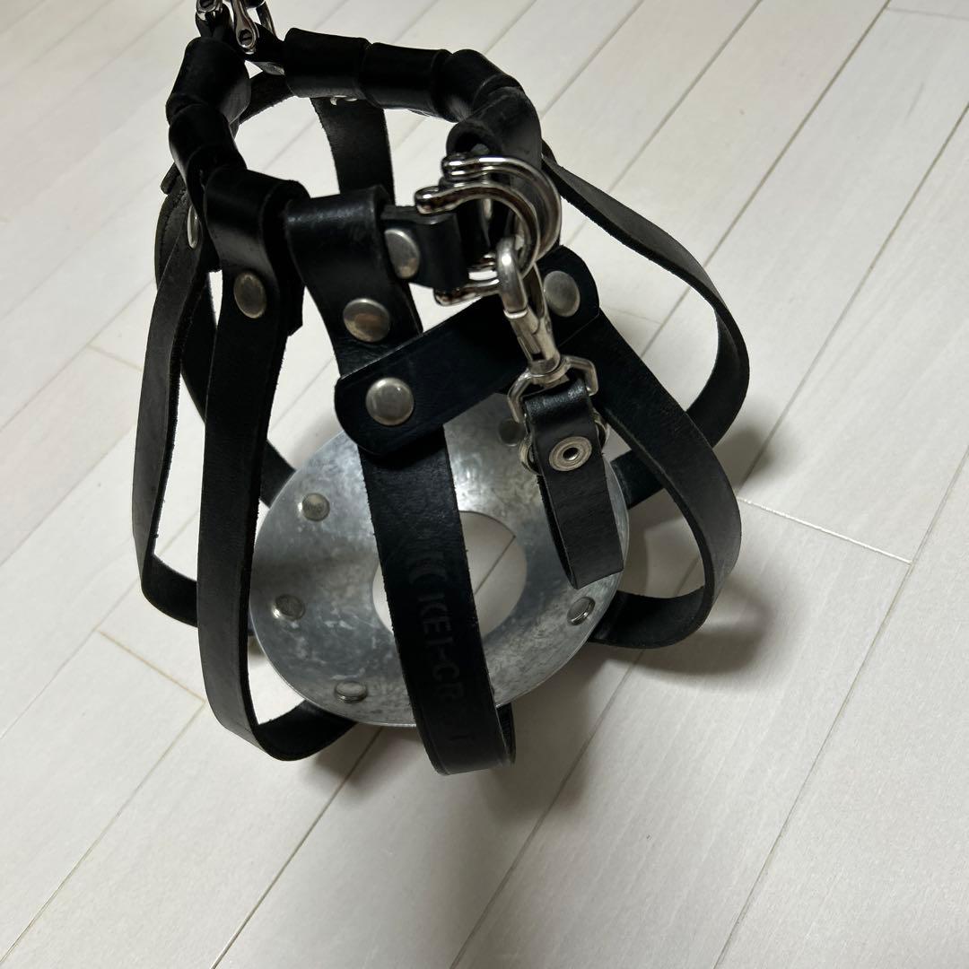 kei craft サッカーボールケース　レザー　牛革　ボールホルダー