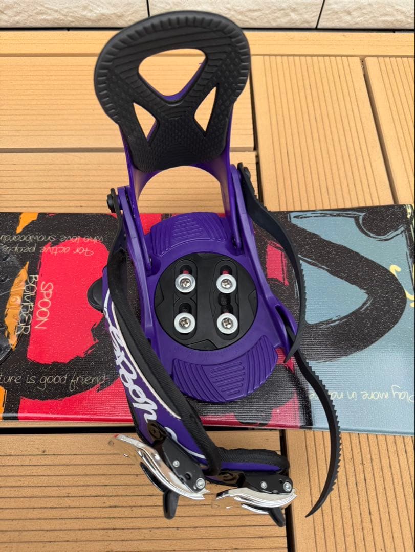 SPOON キッズ スノーボード 100cm ビンディング、ケース付き