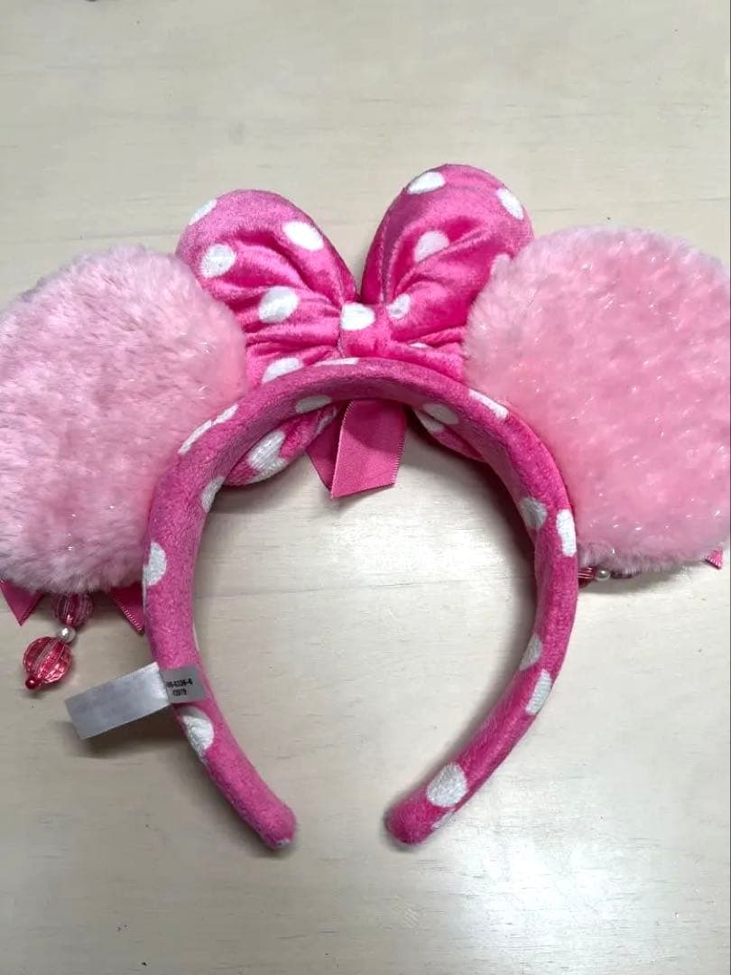 ディズニー カチューシャ ピンク イヤリング ミニー