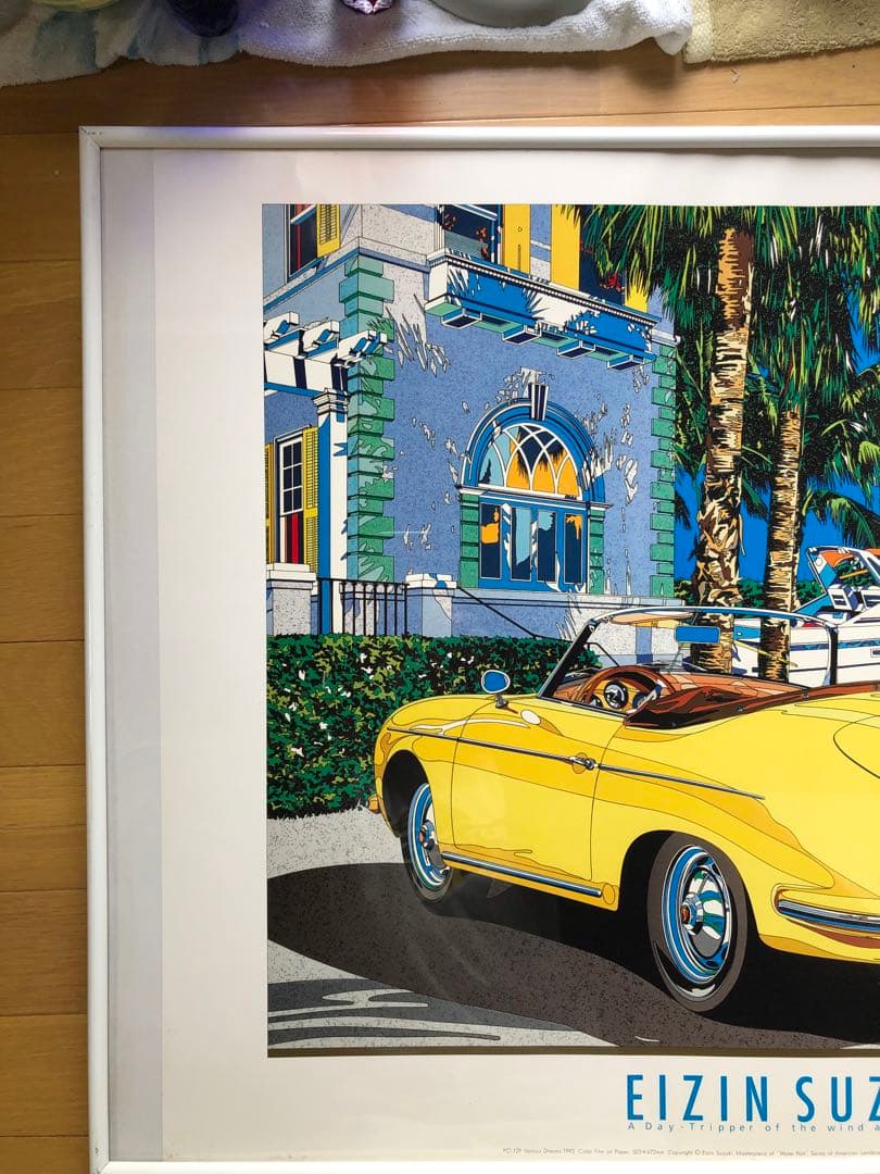 鈴木英人　EIZIN SUZUKI 版画 ポスターフレーム付き アート
