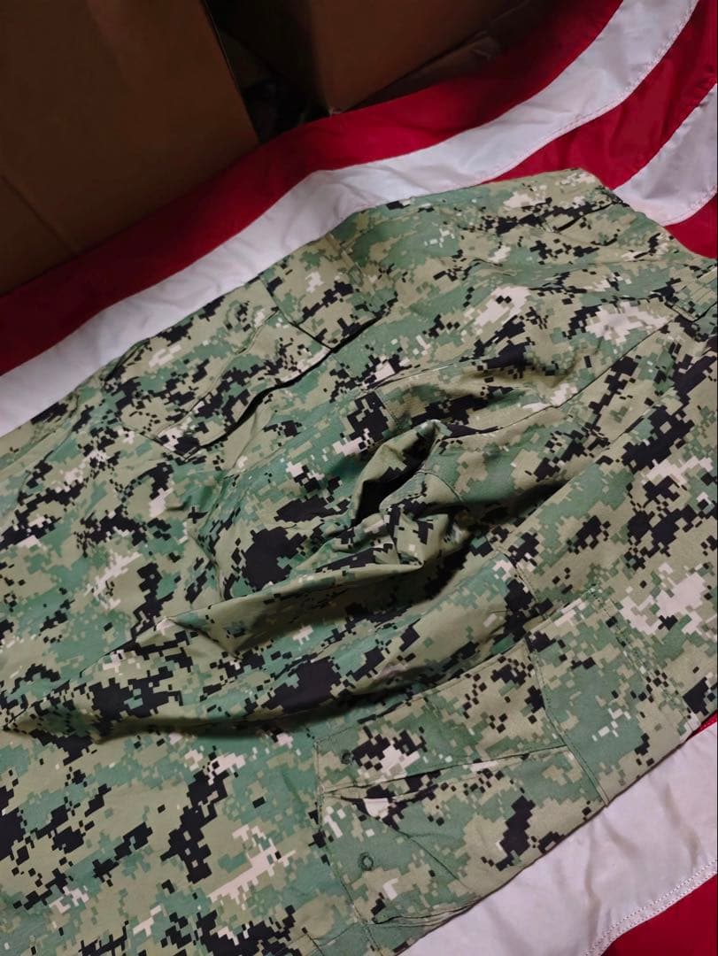 【新品・実物】US NAVY NWU Type3 APECS 防水パンツ SS