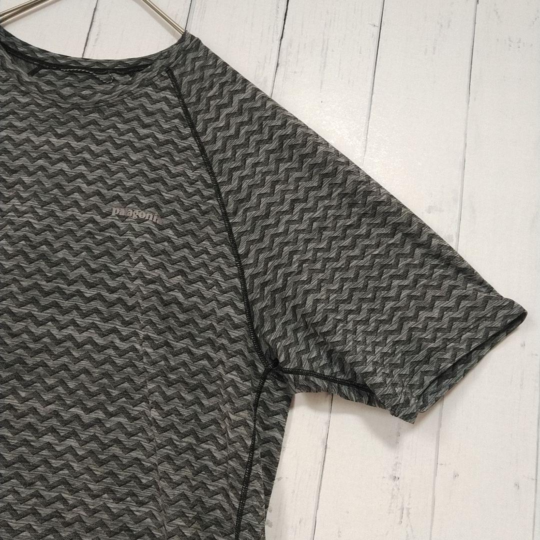ほぼ新品　パタゴニア　リッジフローシャツ　速乾　ストレッチ　ランニング　Ｌ相当
