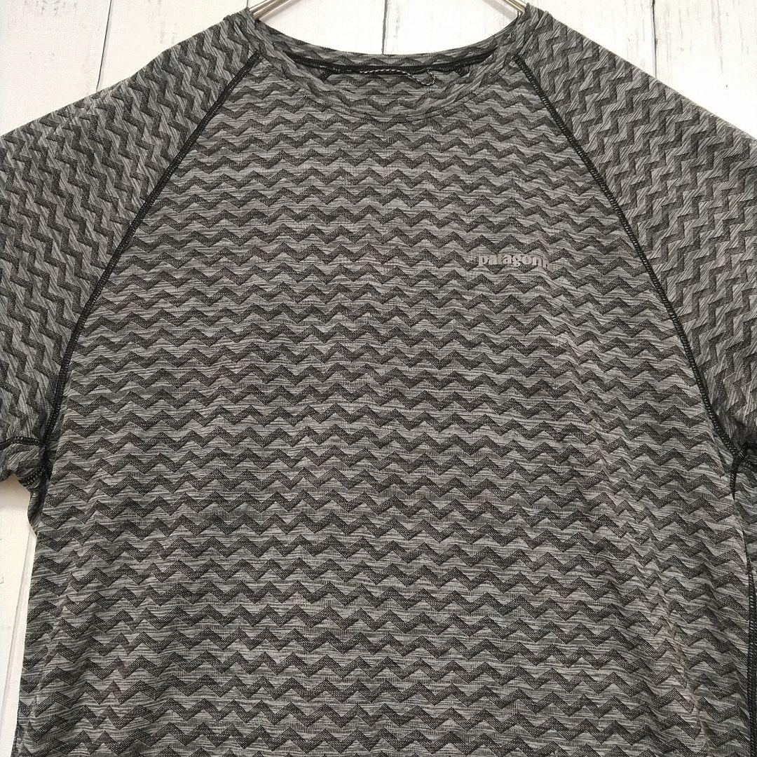 ほぼ新品　パタゴニア　リッジフローシャツ　速乾　ストレッチ　ランニング　Ｌ相当
