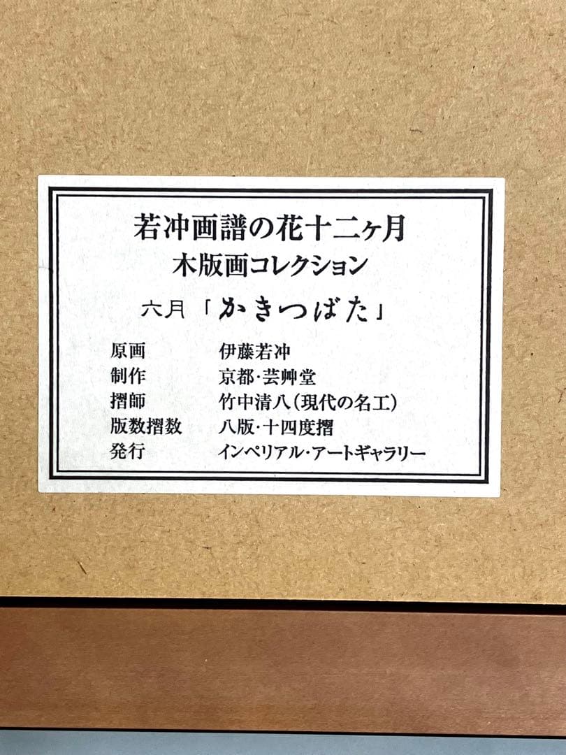 伊藤若沖 画譜 花十二ヶ月 コレクション