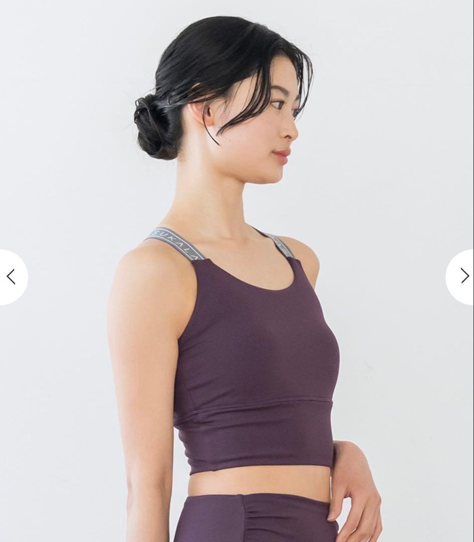 SUKALA スカーラ バッククロスロゴブラトップ Sサイズ プラム