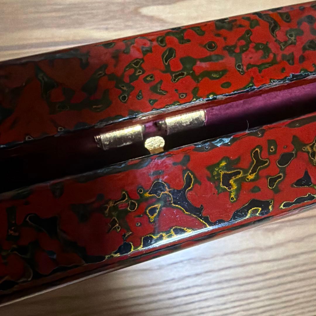 津軽三味線　津軽塗　撥入れ