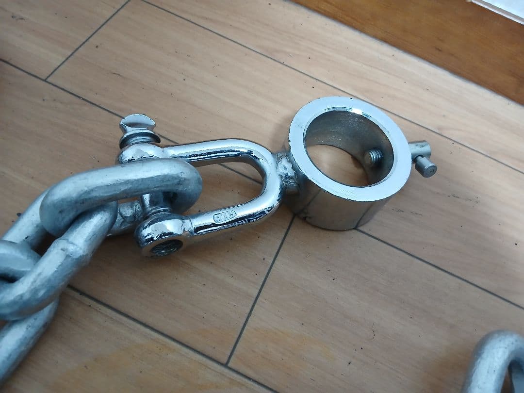 トレーニングチェーン Φ50mm用 9kg×2本 バーベル チェーン