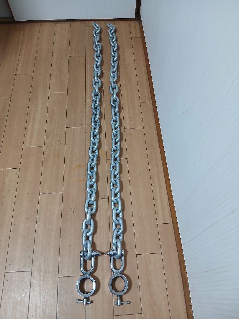トレーニングチェーン Φ50mm用 9kg×2本 バーベル チェーン