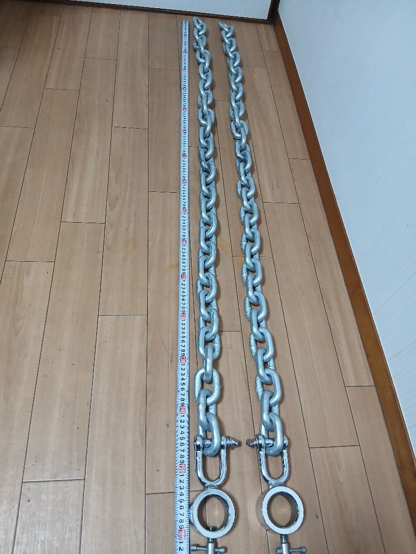 トレーニングチェーン Φ50mm用 9kg×2本 バーベル チェーン