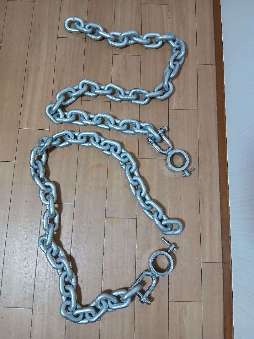 トレーニングチェーン Φ50mm用 9kg×2本 バーベル チェーン