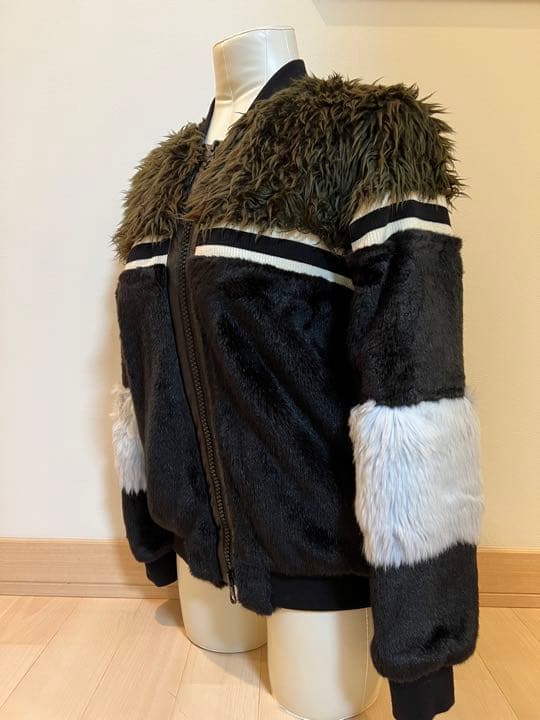 美品　異素材ファーMIXブルゾン　セントアンドリュース　パーリーゲイツ
