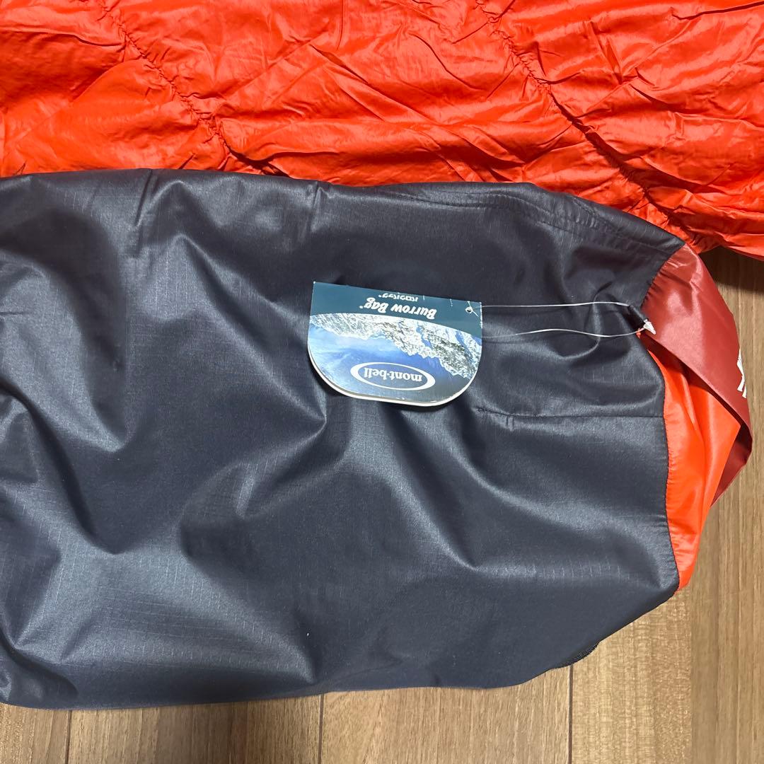 モンベル シームレス　バロウバッグ♯0 R/zip mont-bell 寝袋