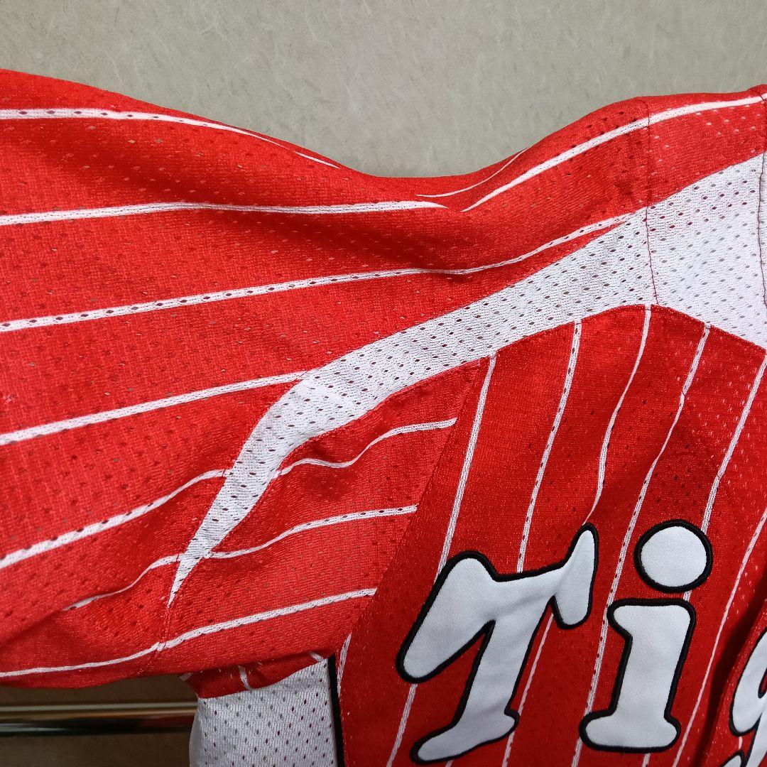 【希少・美品】ミズノ製 阪神タイガース　鳥谷敬 スカーレット刺繍ユニフォーム／L
