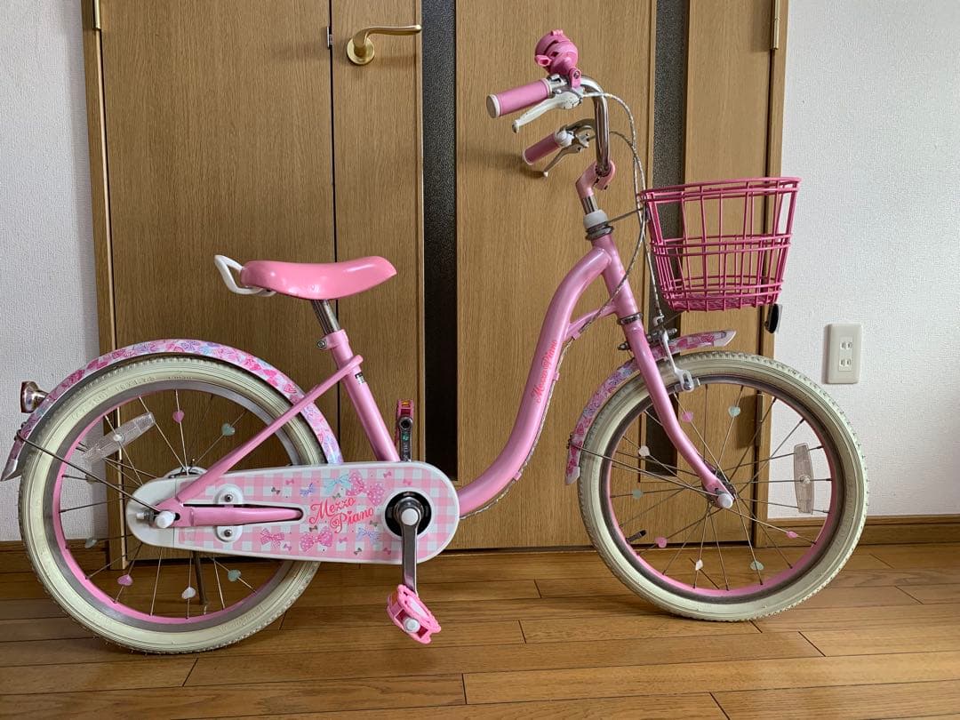 メゾピアノ　自転車　補助輪あり　18インチ　サイクルベースあさひ