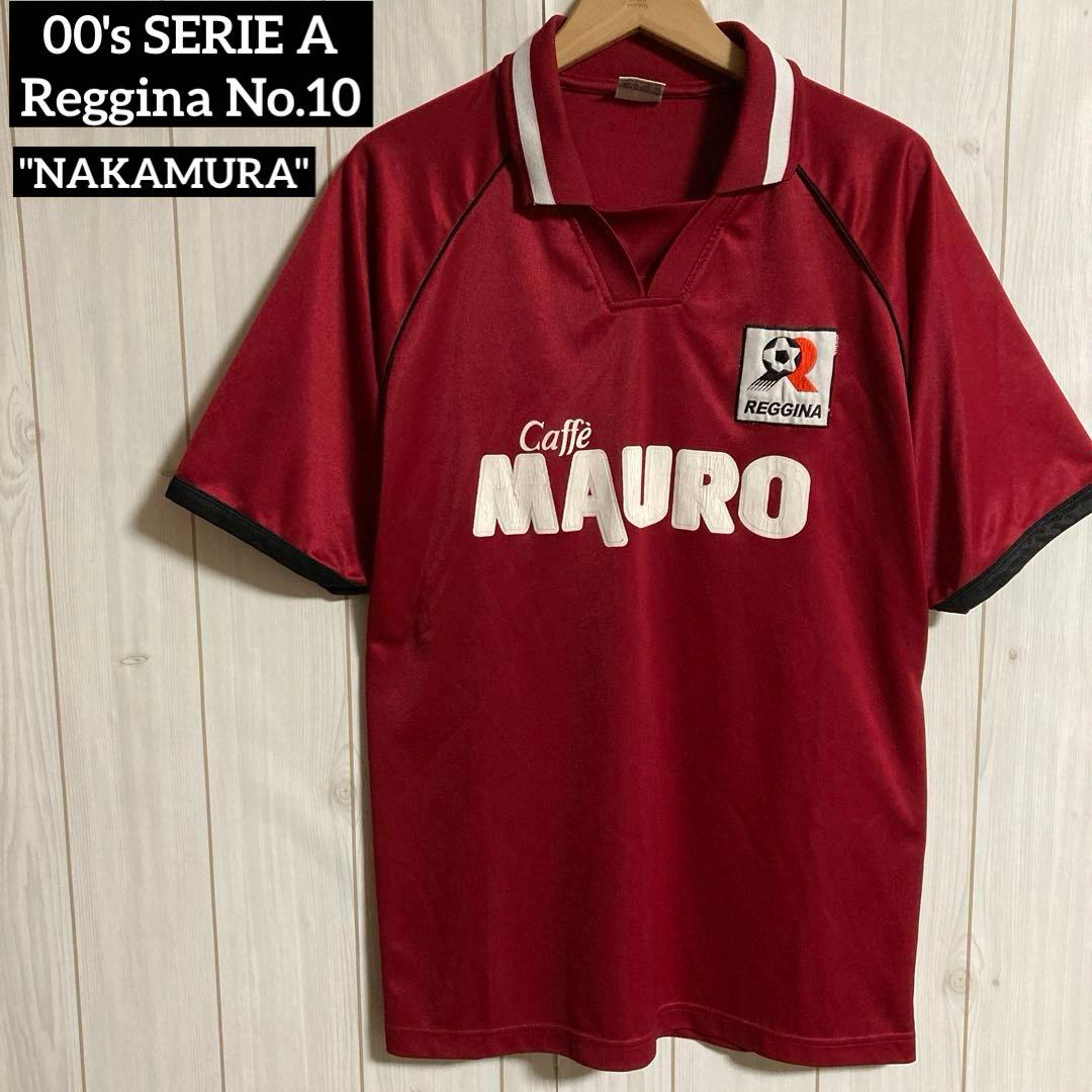 00sセリエAレッジーナ中村俊輔10ヴィンテージサッカーユニフォームゲームシャツ