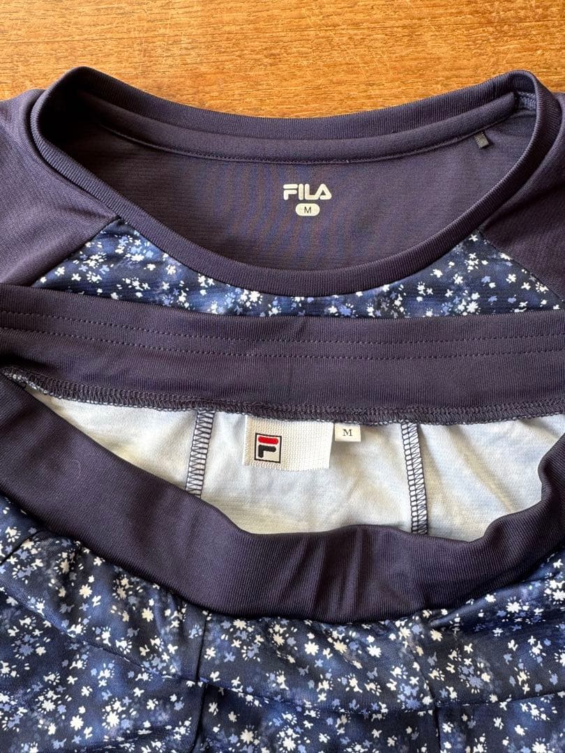 FILA ネイビー 花柄 テニスウェア