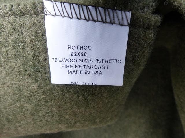 Rothco　ＯＤ． ウールブランケット 毛布　ロスコ　29