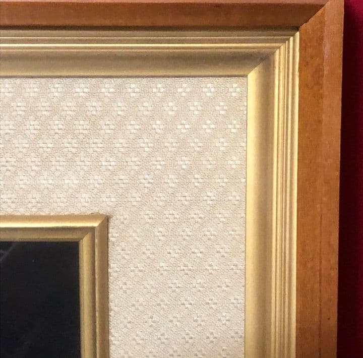 貴石画 宝石画 石細工 瑪瑙 花 ゴールドフレーム 高級 伝統工芸 古美術 骨董