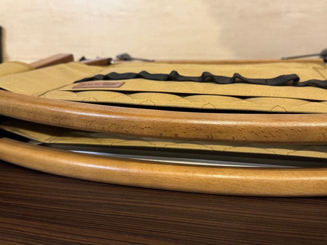 よっぴーさん　WAQ Folding Wood Chair チェア 二脚セット