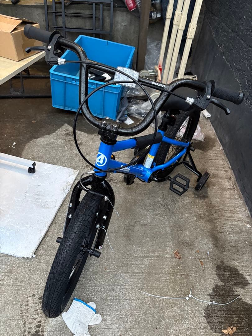 引取限定！組立済み　Gemini BMX 子供用自転車 青 16インチ