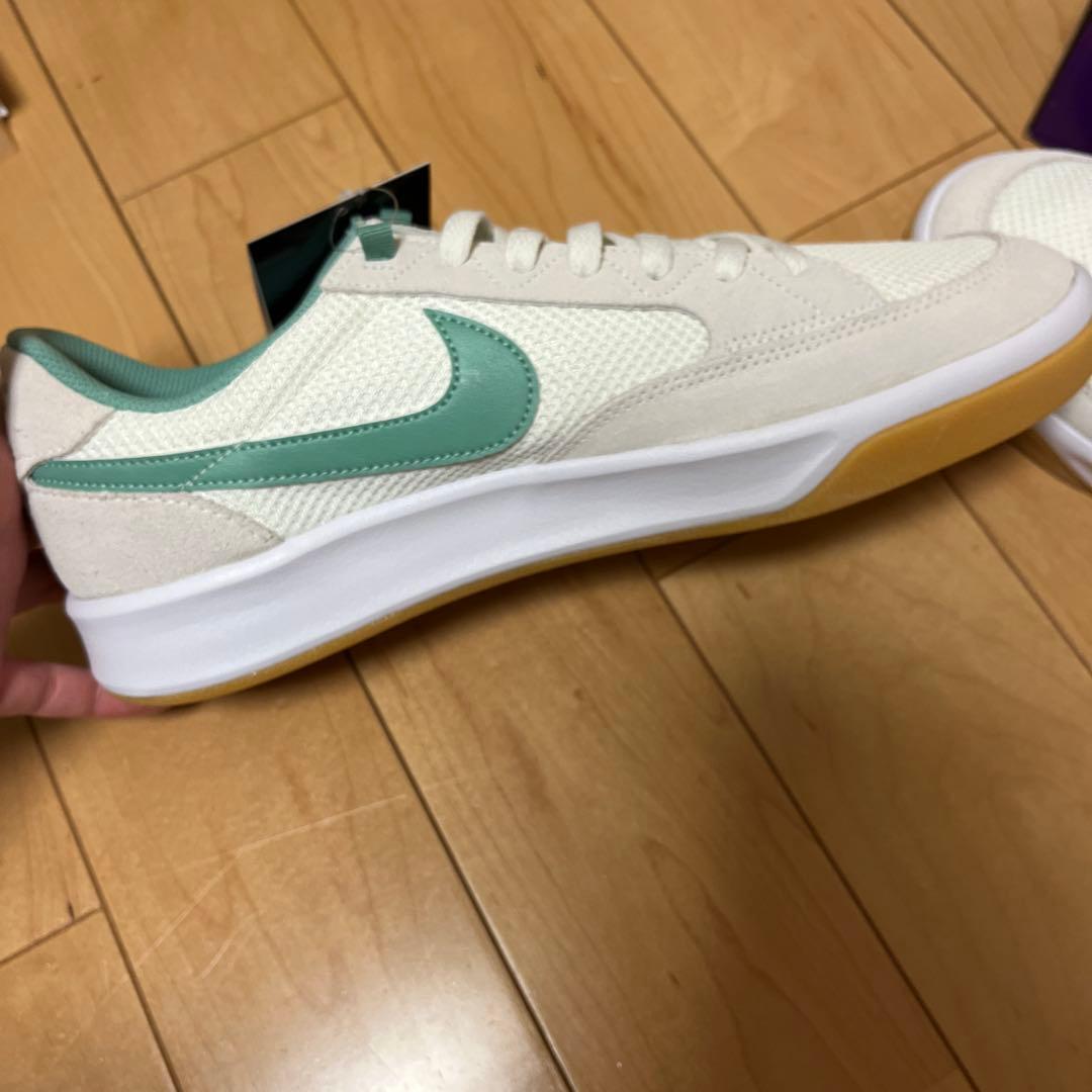 NIKE SB adversaryホワイトグリーン スニーカー 28.5