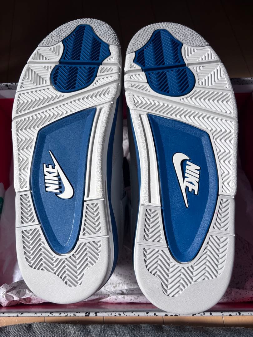 シューズ(男性用) Air Jordan 4 MILITARY BLUE