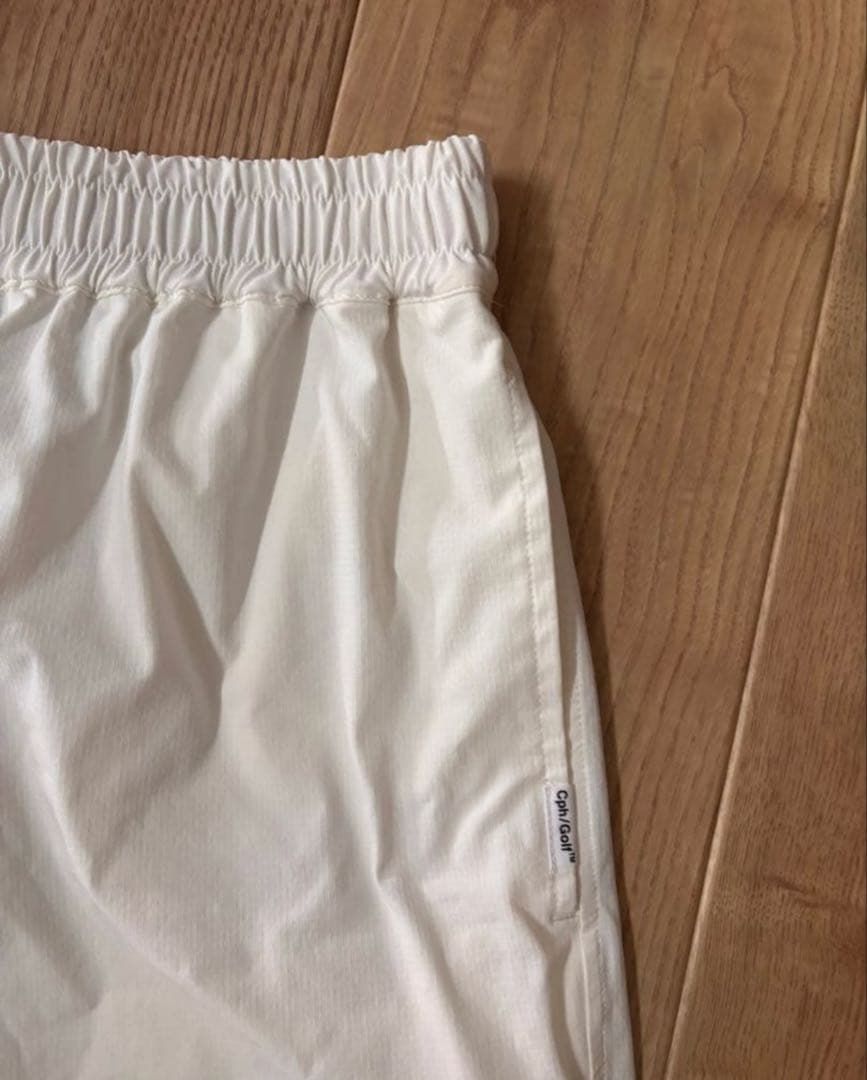 ジャガードリブショートパンツ　ホワイト　M