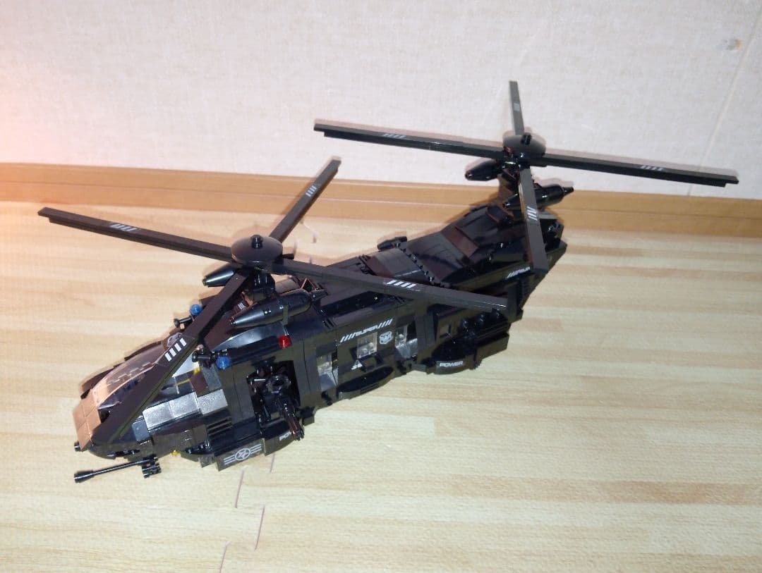 ブロック　警察特殊部隊ヘリコプター・トラック・ボート・ フィギュアセット