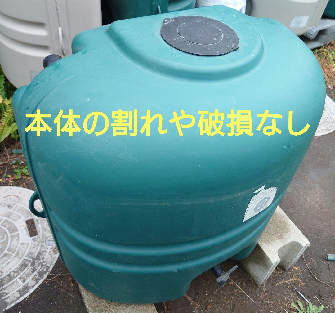 蛇口コック付き雨水タンク110L本体（グリーン）＋付属品のセット【送料込み】