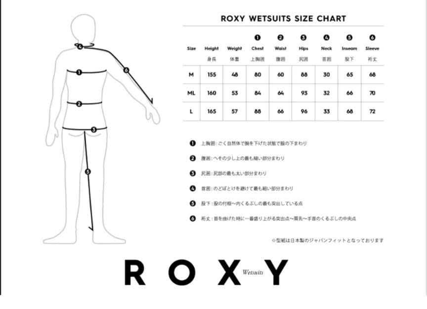 ROXY ジャケット タッパー 2mm MLサイズ