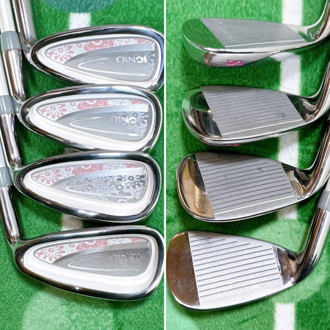 レディース ゴルフクラブセット 初心者向け 1W 5W アイアン IGNIO