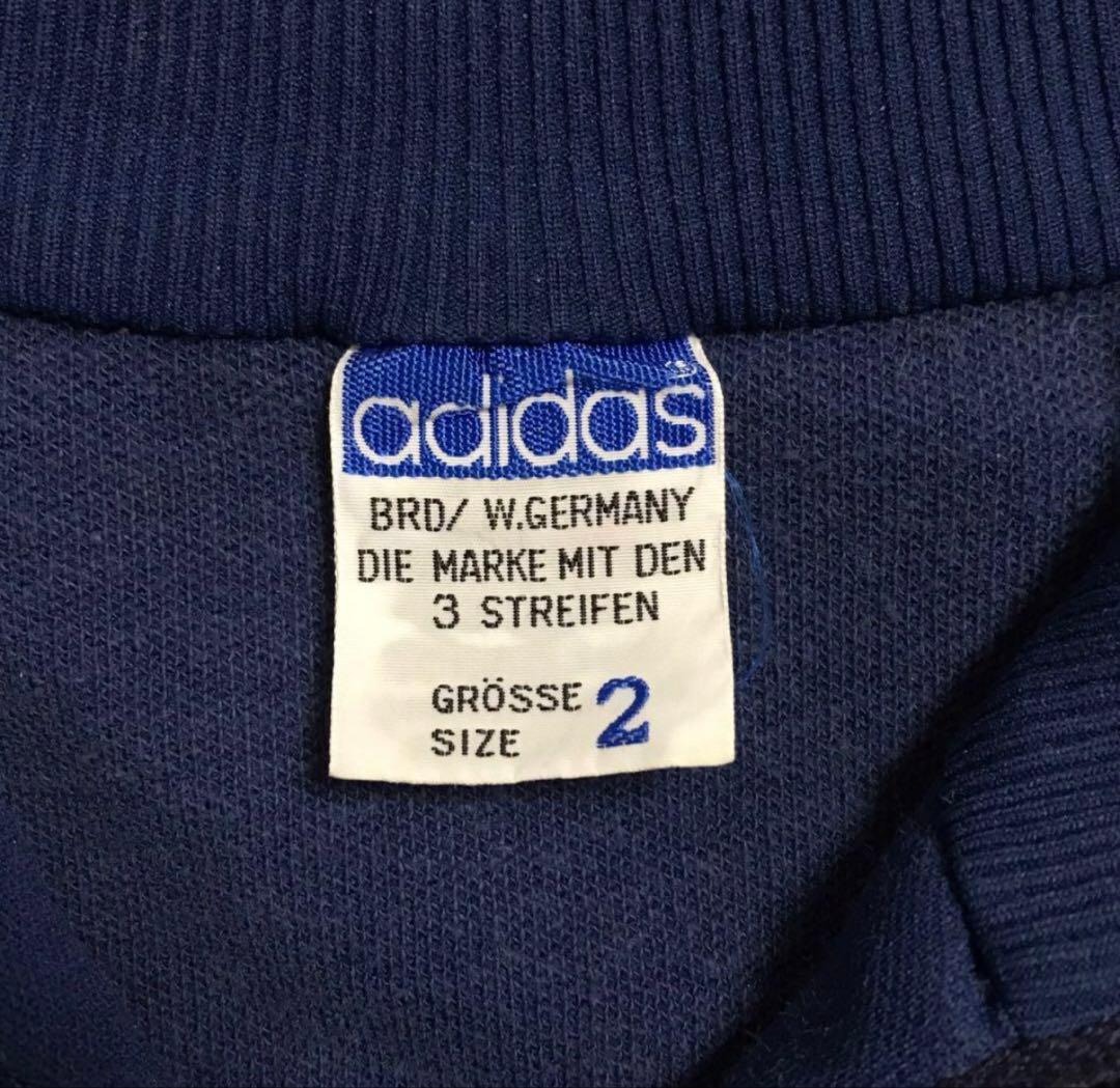 人気 70's adidas デサント 西ドイツ製 トラックジャケット ネイビー