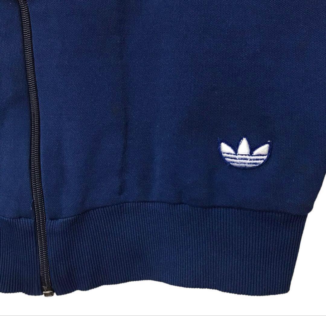 人気 70's adidas デサント 西ドイツ製 トラックジャケット ネイビー